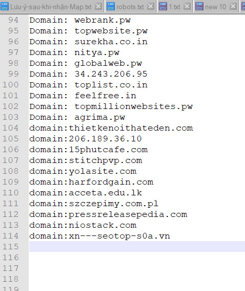 danh sach disavow link 9